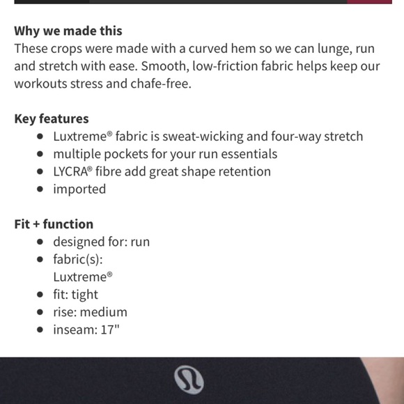 Lululemon Run:Top Speed Crop Capri Leggings size 10 - Picture 11 of 11